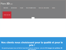 Tablet Screenshot of plans-3d.com